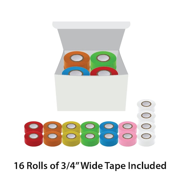 Globe Scientific Labeling Tape, 3/4" x 500" per Roll, 4 Rolls/Box, Salmon, 4PK LT-075X500S - main